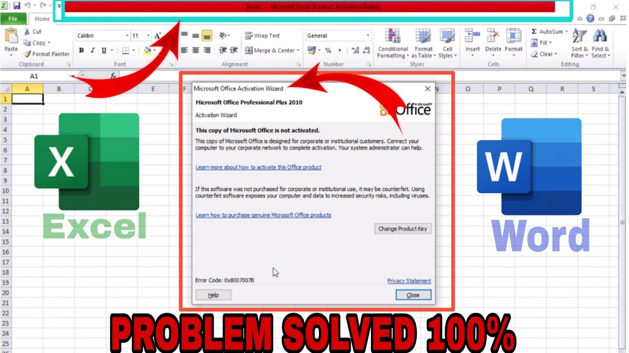 Microsoft office activation wizard- This copy to Microsoft office is not activated | MS Office error