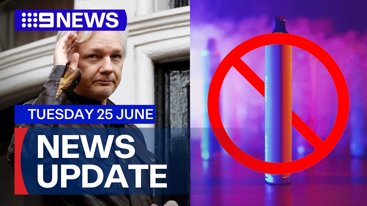 Julian Assange reaches plea deal; Labor's 'watered down' vape laws | 9 News Australia