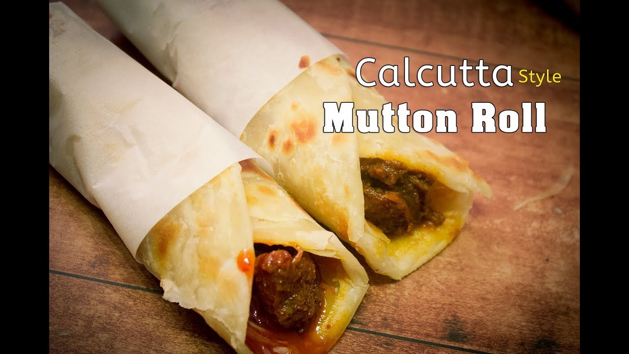 মটন রোল  - Calcutta Street Style Popular Mutton Roll (Step By Step Recipe) - Pujo Special