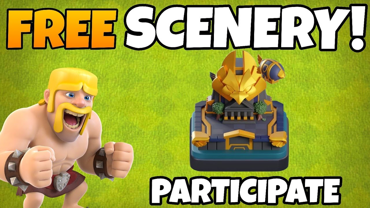 FREE Scenery Giveaway in Clash of Clans! (Limited Time)