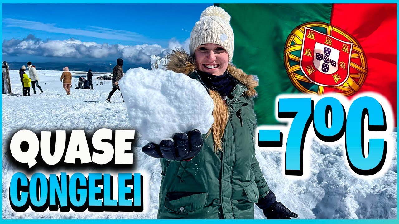 Serra da Estrela MUITA NEVE em Portugal🇵🇹