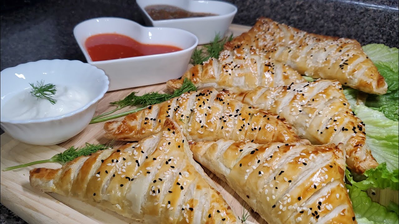 Most Tasty & Easy Chicken &Veggie Samosa  طرز تهیه بهترین سمبوسه گوشت مرغ و سبزیجات با خمیر هزارلا