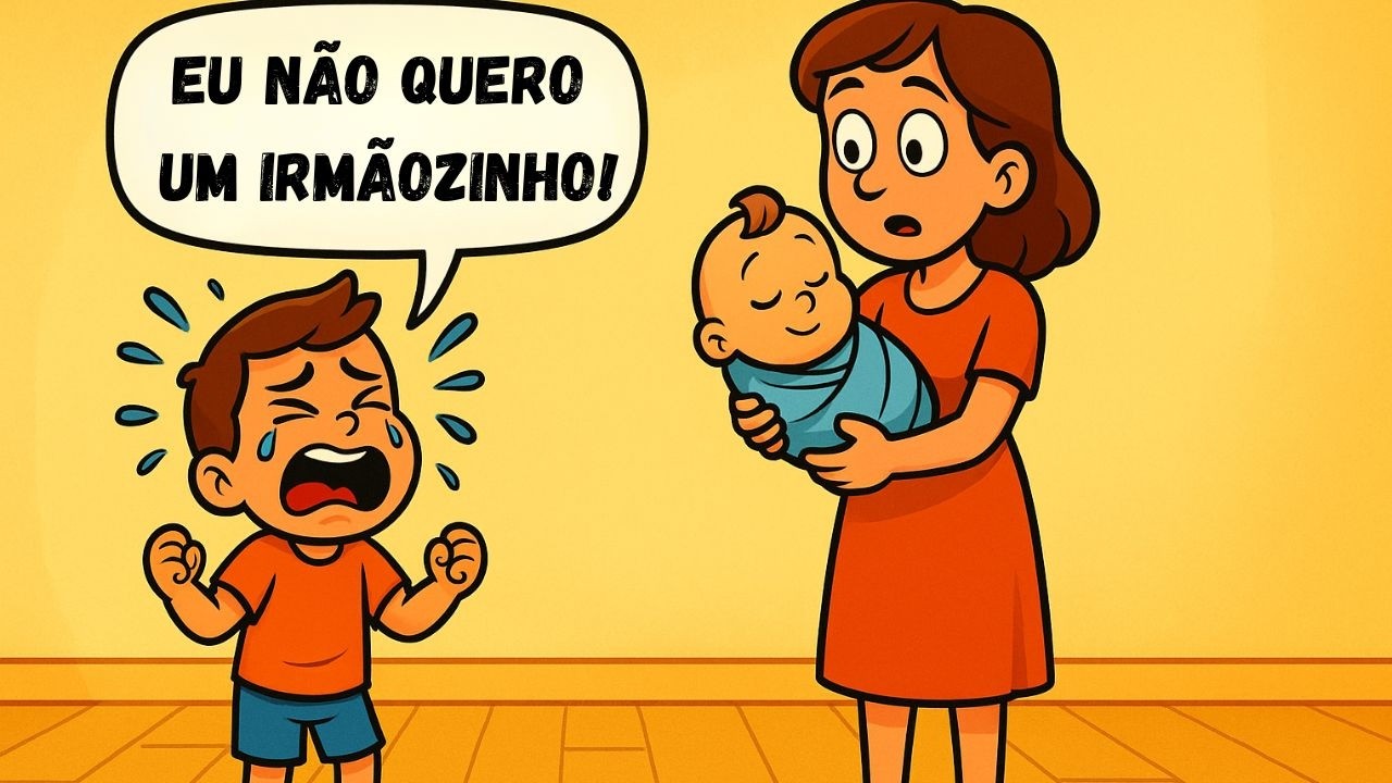 ELE NÃO QUER UM IRMÃOZINHO