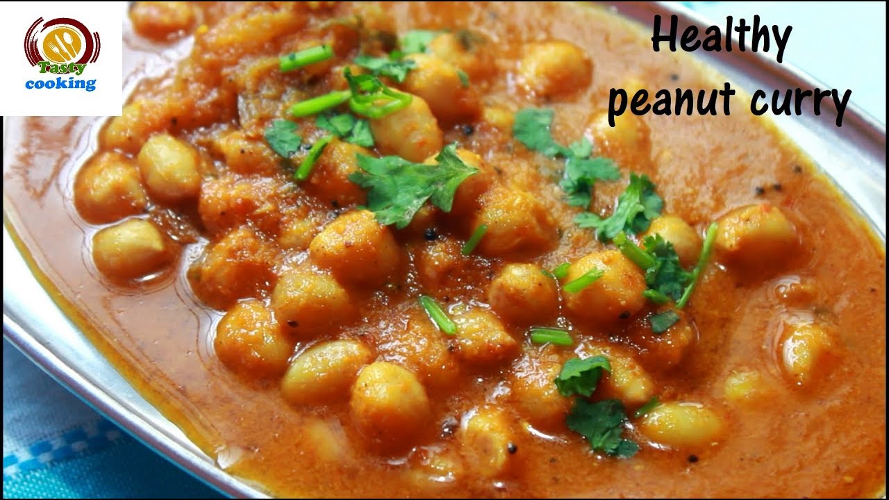 Healthy peanut curry recipe/ Indian peanut curry recipe