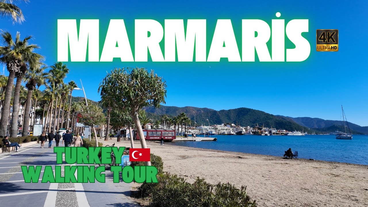Marmaris’te Neler Var? Sokaklar, Marina ve Sahil | Walking Tour in Marmaris (4K) #muğla #marmaris