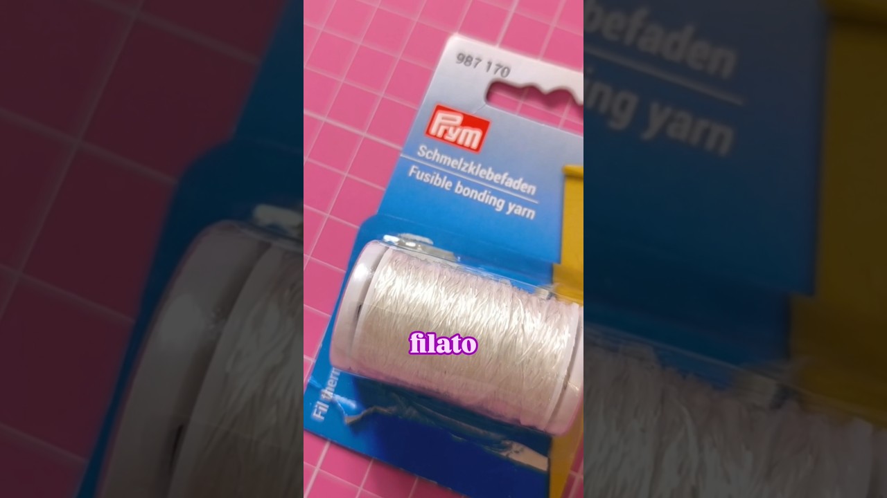 Conosci il filato termo adesivo? ti lascio due usi interessanti! #cartamodelli #cucito #tips