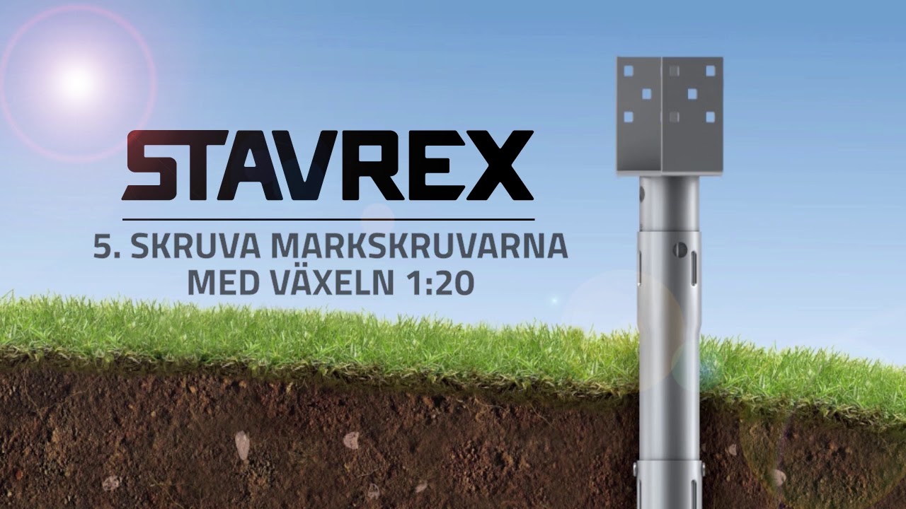 Instruktionsvideo för Stavrex markskruv