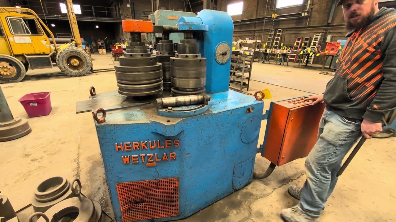 HERKULES WETZLAR HYDRAULIC ANGLE ROLLS, TYPE B0231K, CAPACITY 100 X 25