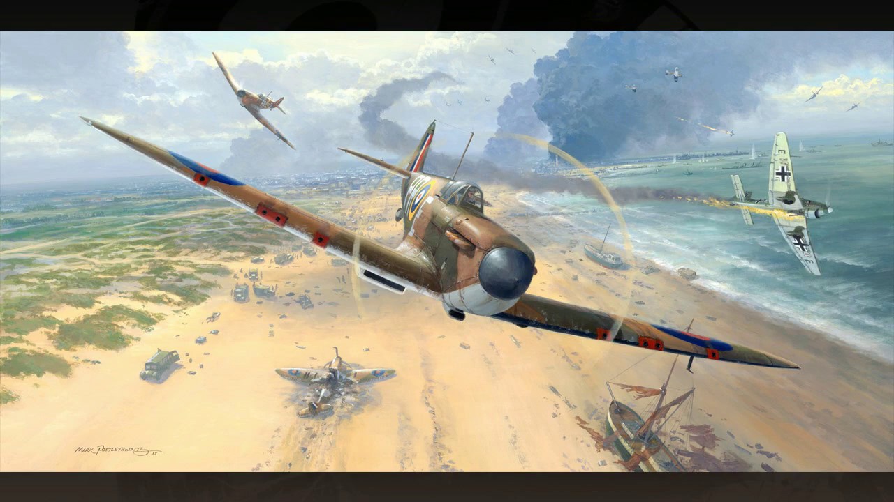 Timelapse Painting - Spitfires over Dunkirk
