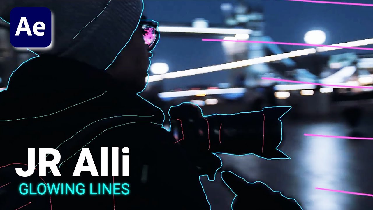 JR Alli Glowing Lines Effect in After Effects