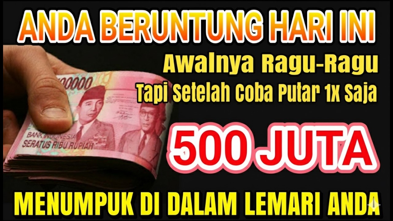SELAMAT ANDA BERUNTUNG HARI INI ✅ UANG DATANG SENDIRI KERUMAH ANDA | Doa pembuka rezeki