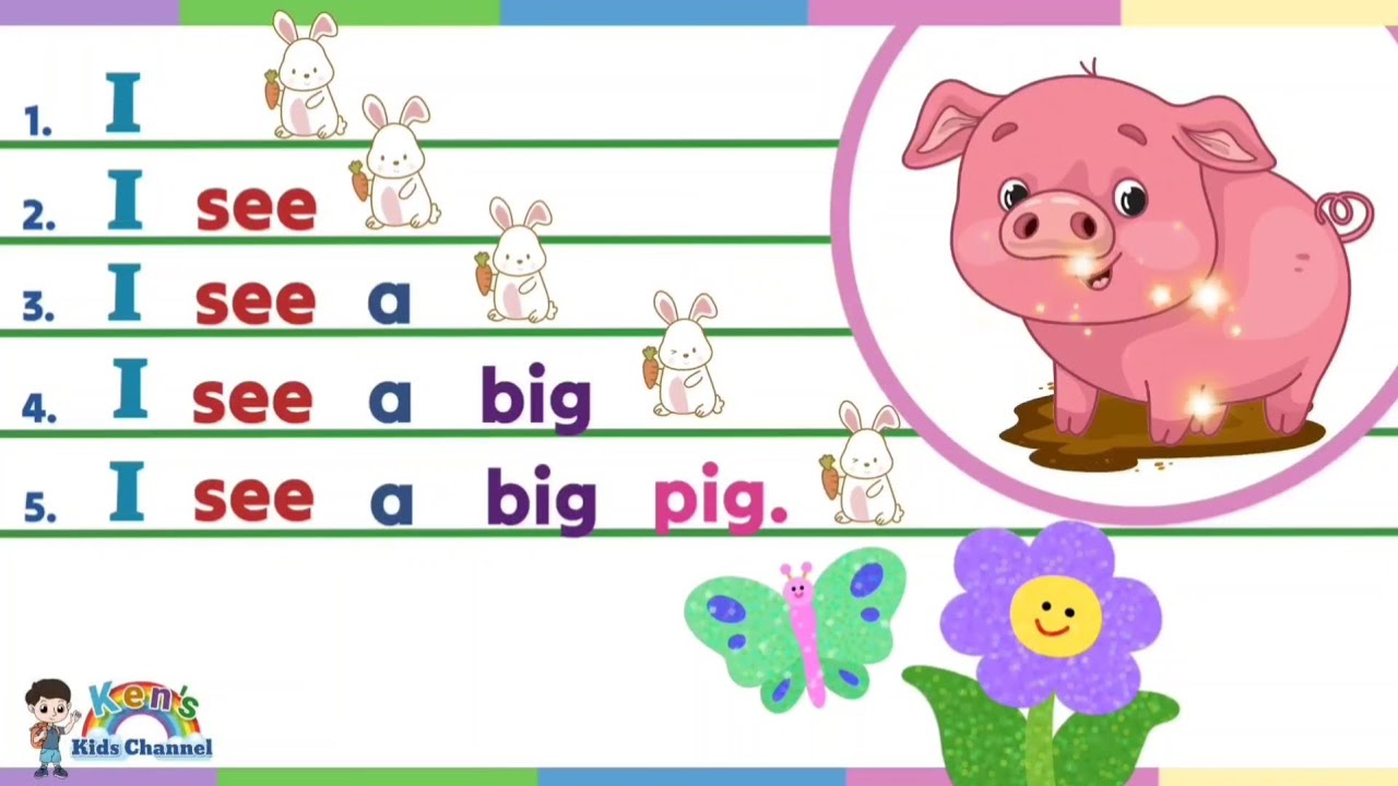 Learn to Read CVC Sentences | English Reading Lesson for Nursery and Kindergarten 
