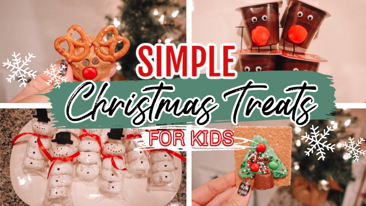 EASY DIY CHRISTMAS TREATS FOR KIDS! | Simple, Quick, & Delicious Holiday Party Snacks!