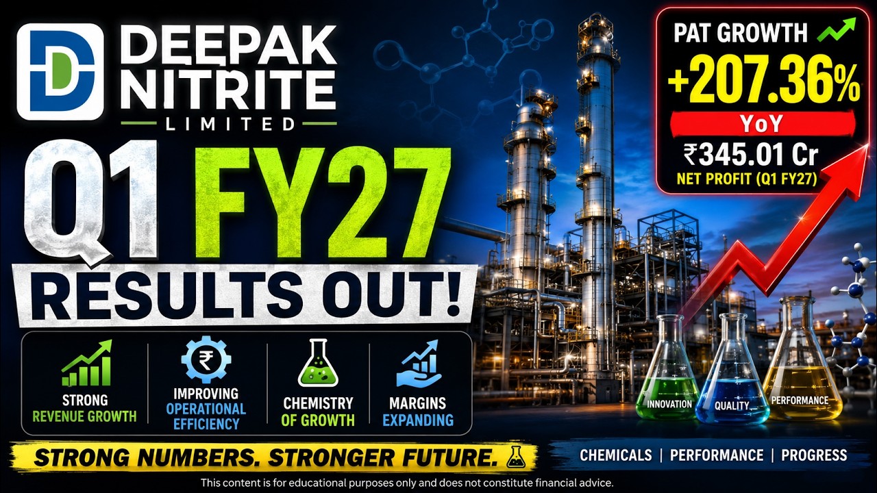 Результаты Deepak Nitrite за 1 квартал 2027 финансового года 🔥 Чистая прибыль взлетела на 207% в ...