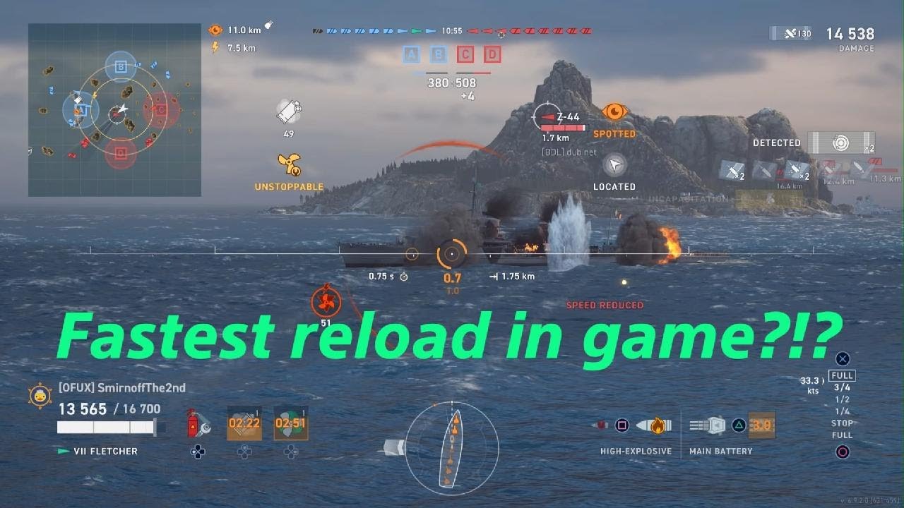 World of Warships 🤯 Fastest Reload