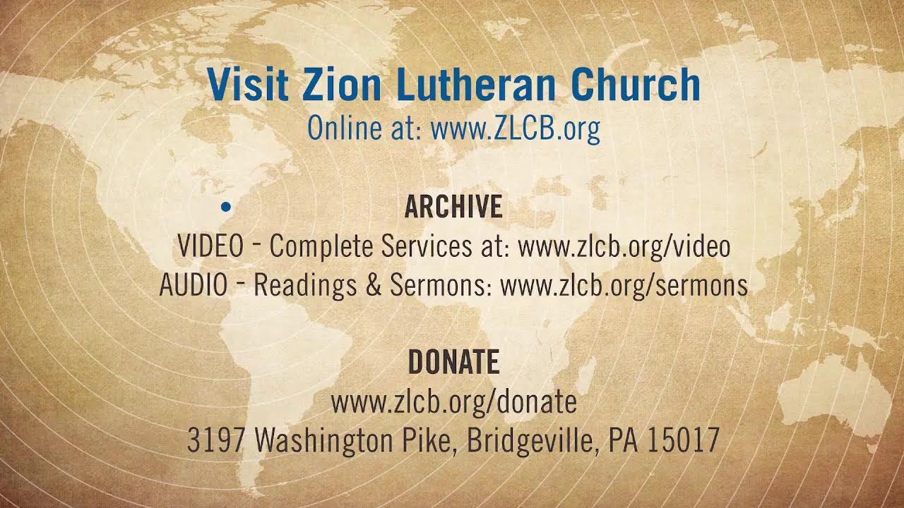 Zion Lutheran Church Live Stream