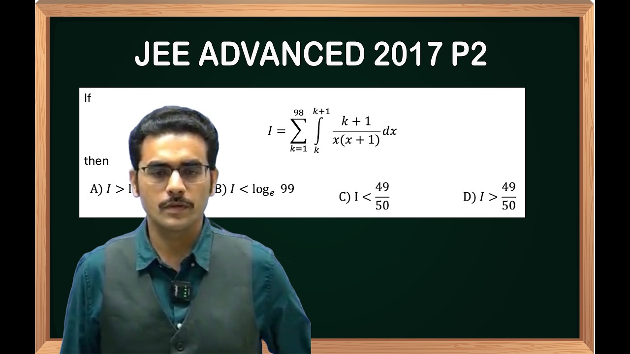 Definte Integral JEE ADVANCED PYQ 2017 P2