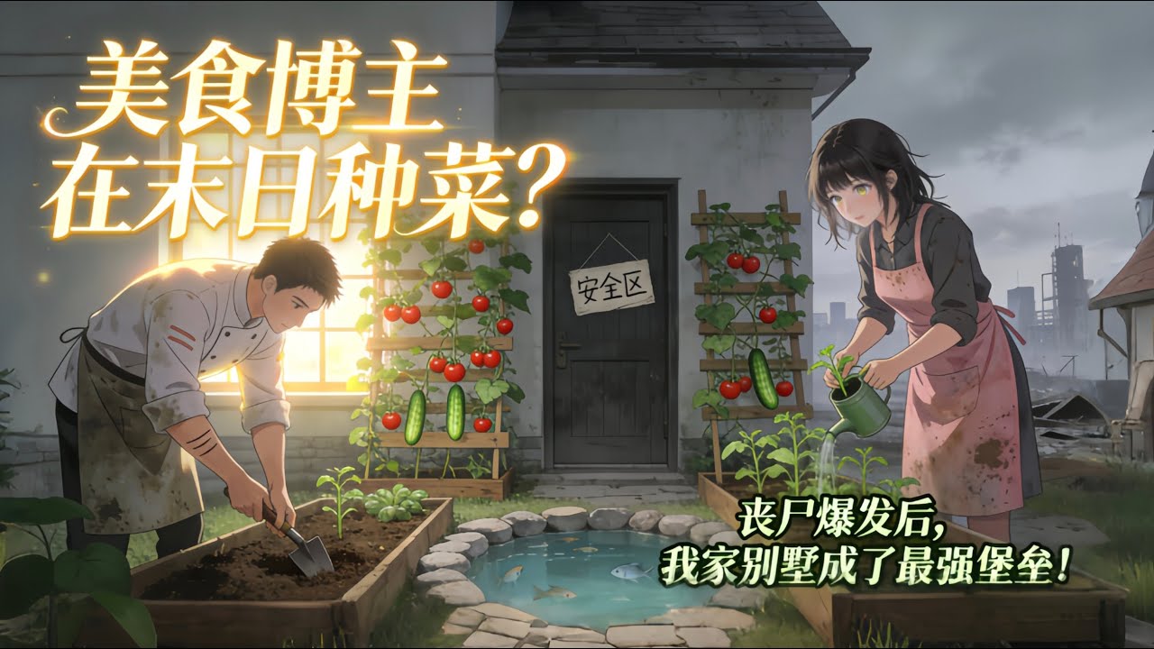 【從種菜博主到末日戰神！】我和男友回村拍美食，卻花光30萬偷偷建堡壘？喪屍爆發後全村來敲門！#小說 #末世 #生存 #反差 #家庭 #親情 #囤貨 #人性#有聲書 #有聲小說