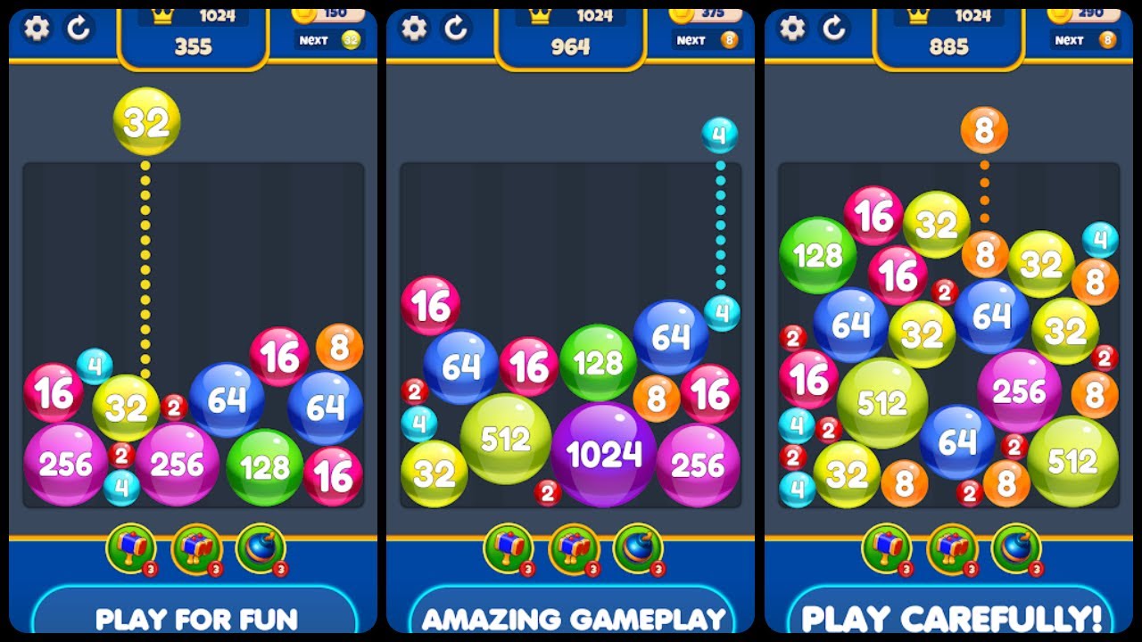 Ball Merge 2248 Puzzle Game Mobile Gameplay Android