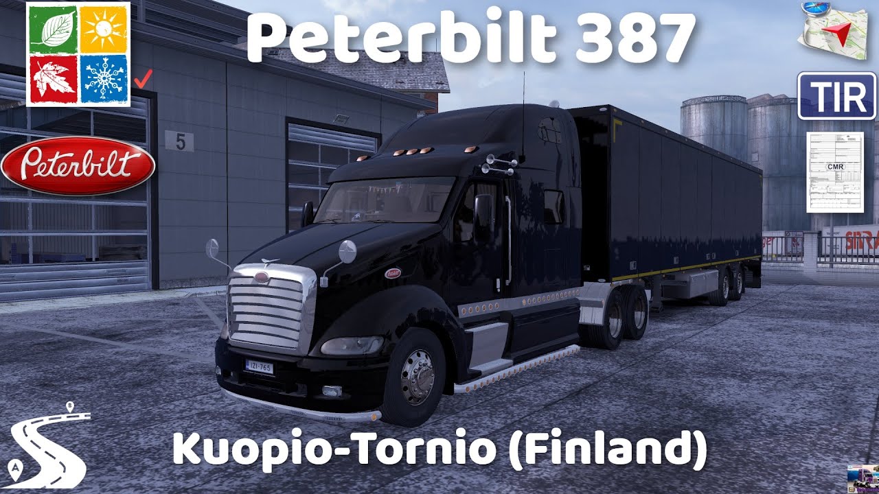 ETS 2 1.36●Peterbilt 387●Куопио-Торнио (Финляндия)