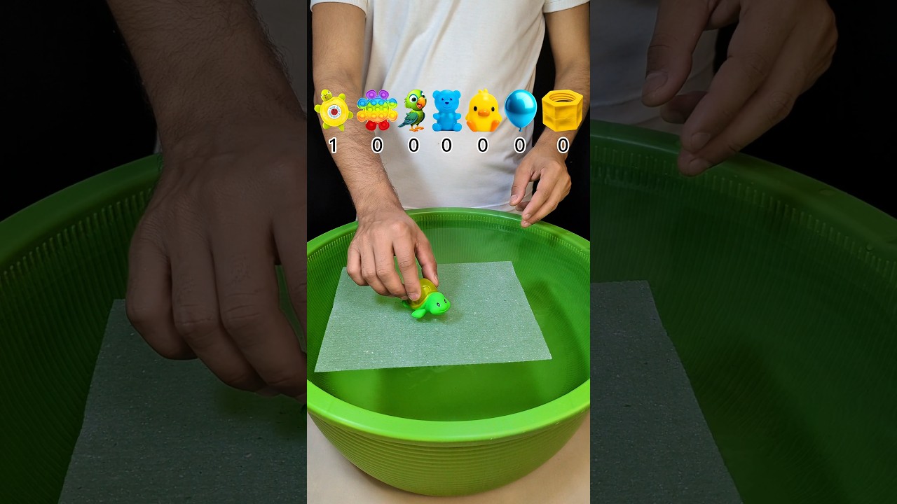 Try to Guess? How Much Paper Does It Take To Make The Object Float #short #reel #viral