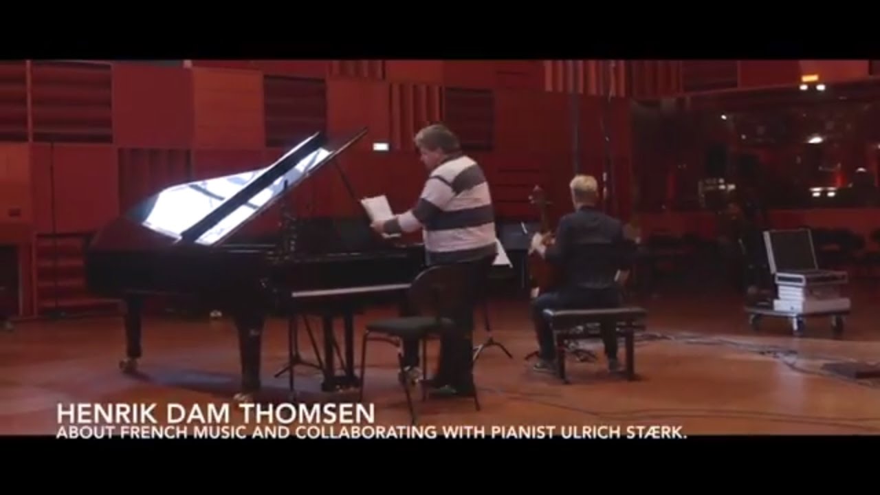 Henrik Dam Thomsen and Ulrich Stærk during the recording of 