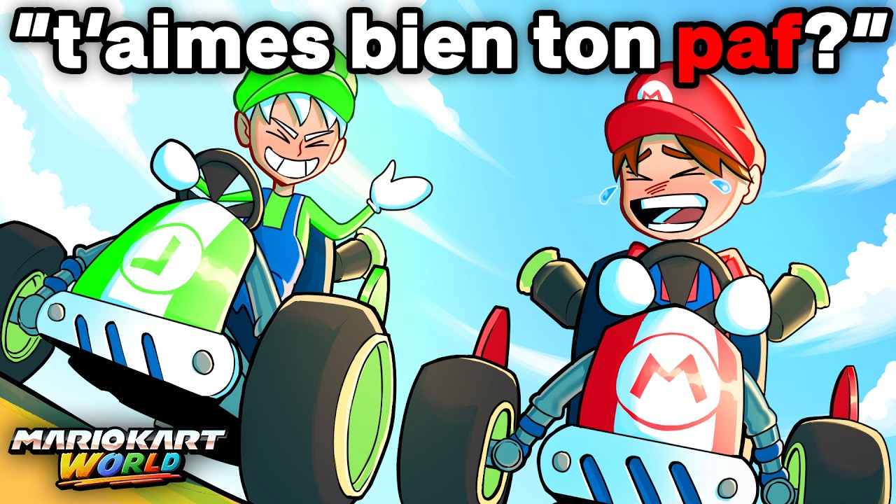 DÉBATS DE FOUS DU BUS À 3H DU MAT (Mario Kart World)