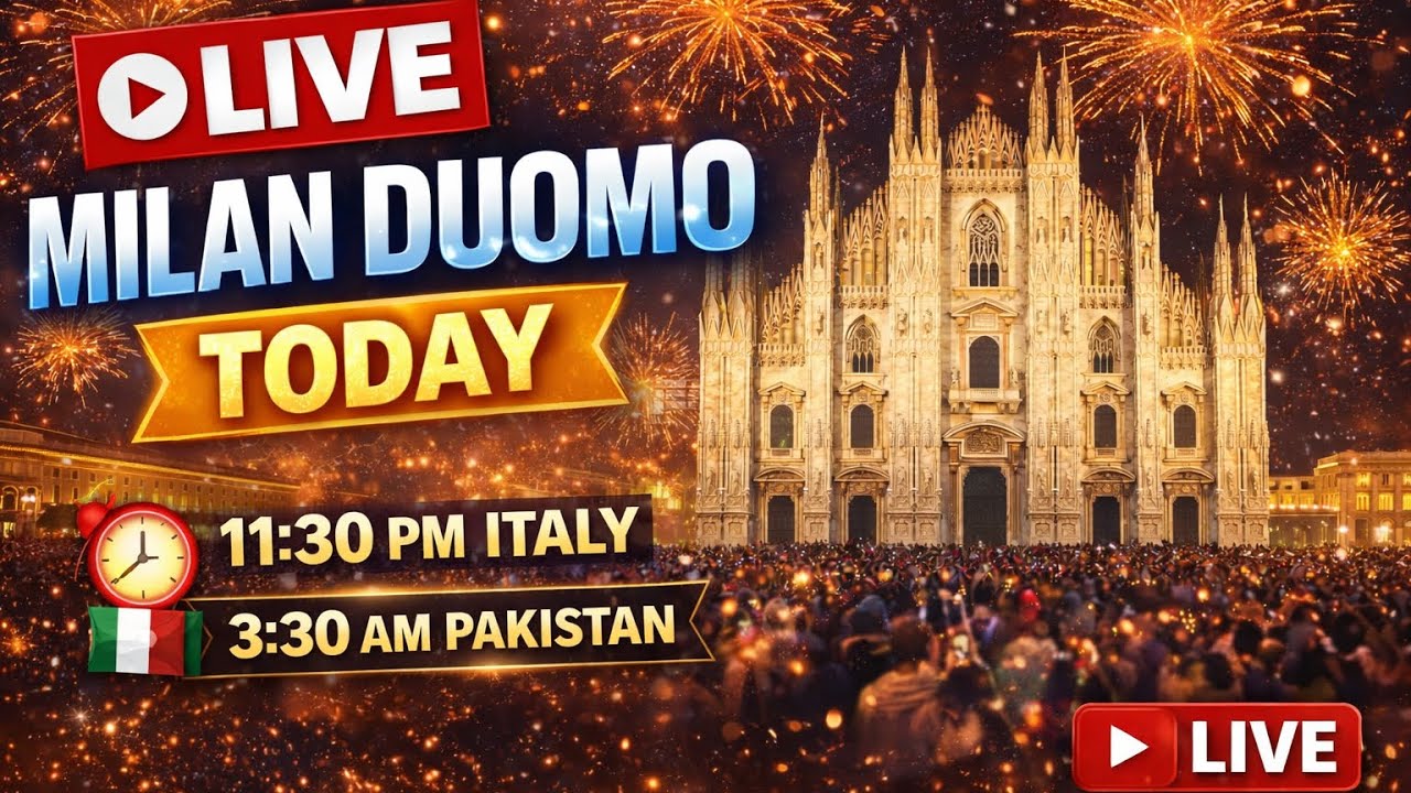 Happy new year Night MILANO🇮🇹DUOMO