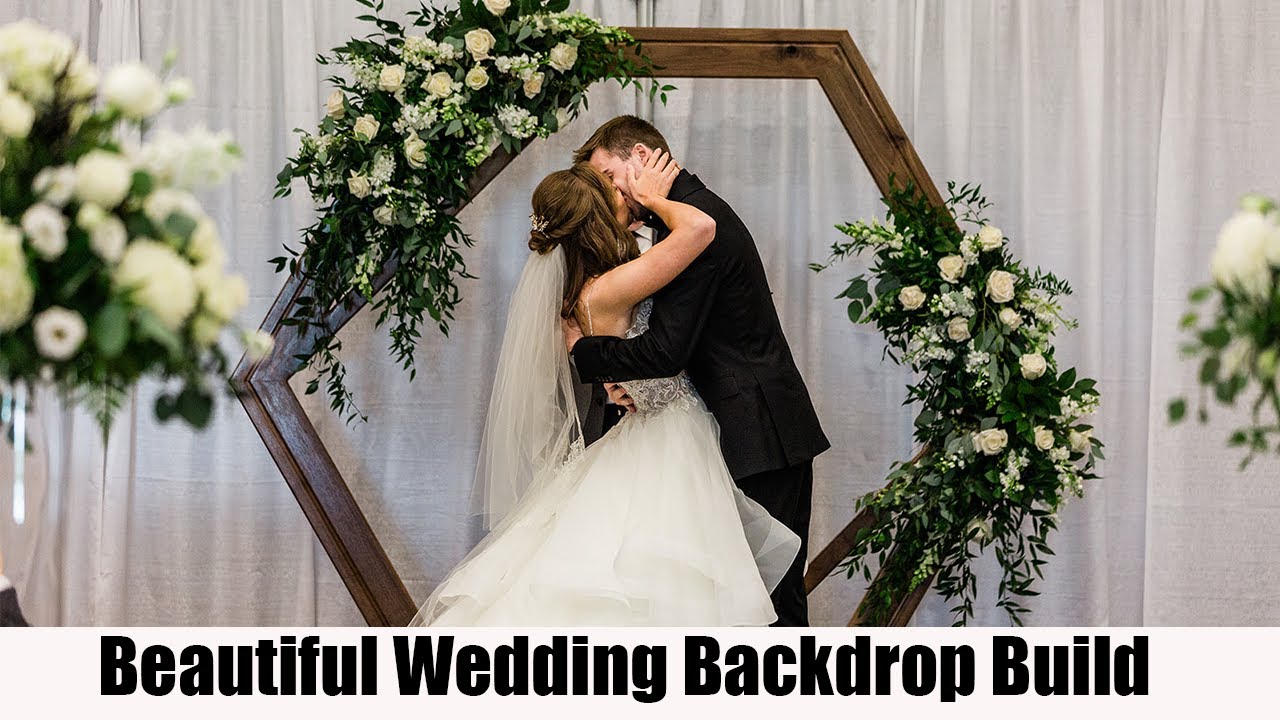 Building An Amazing Hexagon Wedding Backdrop And Other Beautiful Wedding Props
