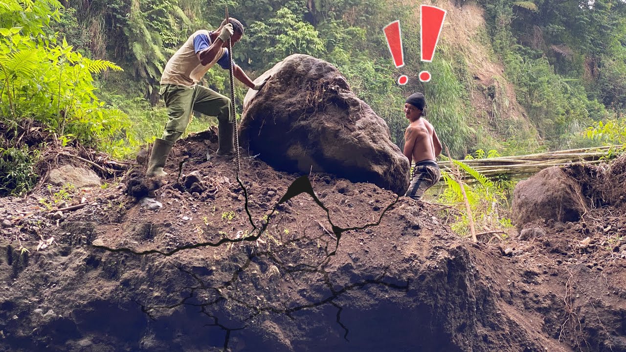 Giant rock fall