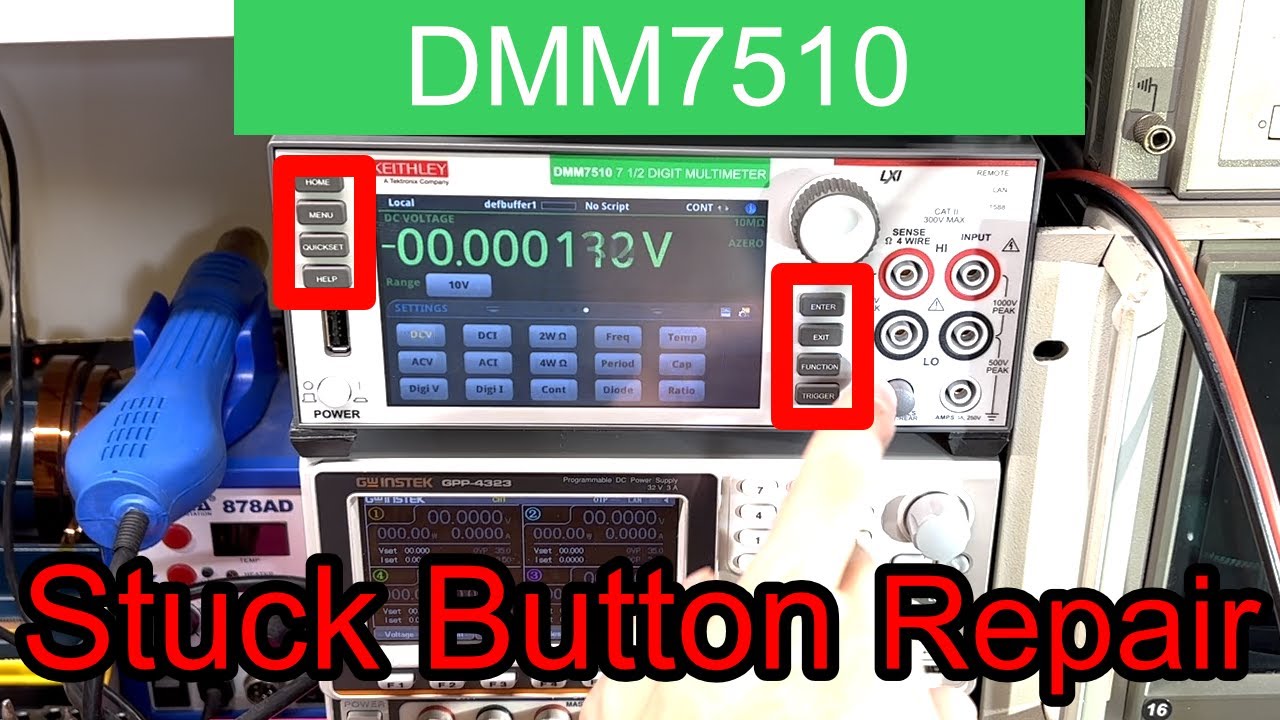 Keithley DMM7510 Stuck Button Repair
