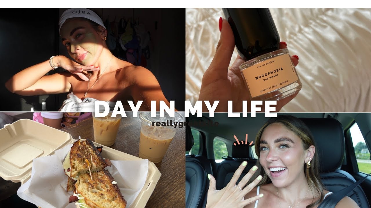 Vlog: Launch Day, Coffee shop, Nail Appointment, spa night ✨