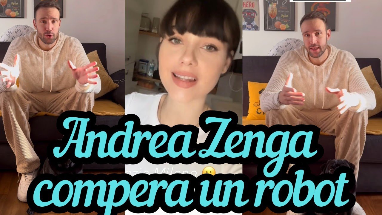 ANDREA ZENGA compera un robot domestico perché ROSALINDA CANNAVÒ non può fare nulla: ha una 