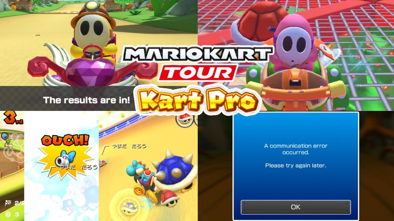 Lots of Bad Luck While Trying to Get Kart Pro | Online Multiplayer Races 62 - Mario Kart Tour