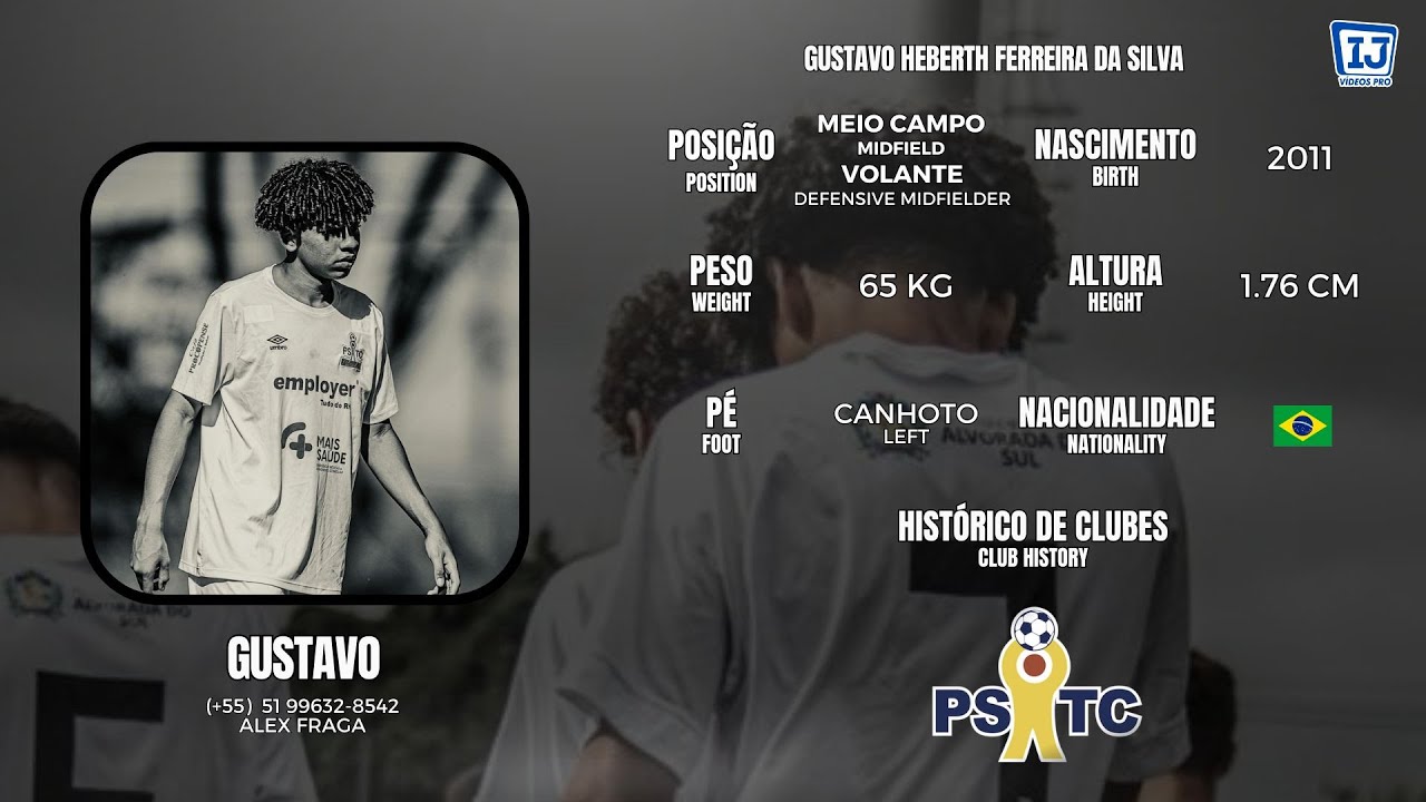 GUSTAVO - MEIO CAMPO / MIDFIELD - VOLANTE / DEFENSIVE MIDFIELDER - TEMPORADA 2025