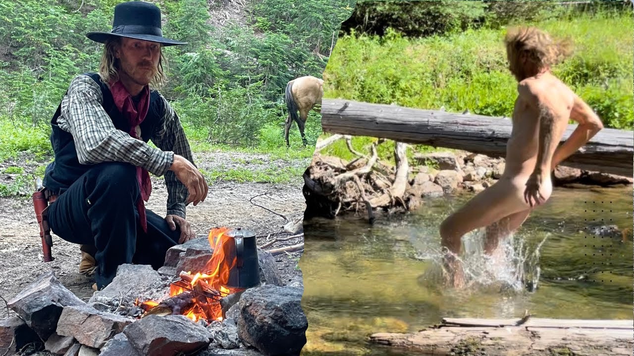 Solo Horseback Camping In The Mountains
