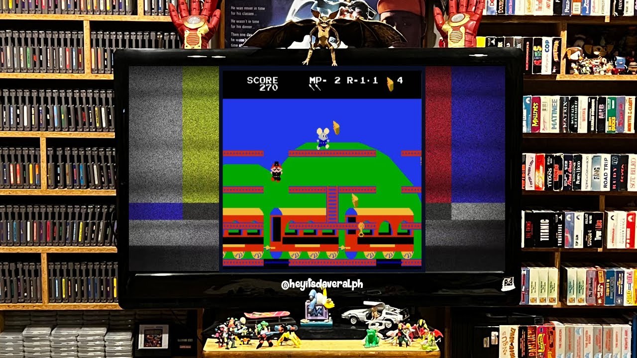 Mappy Land Opening Titles for NES