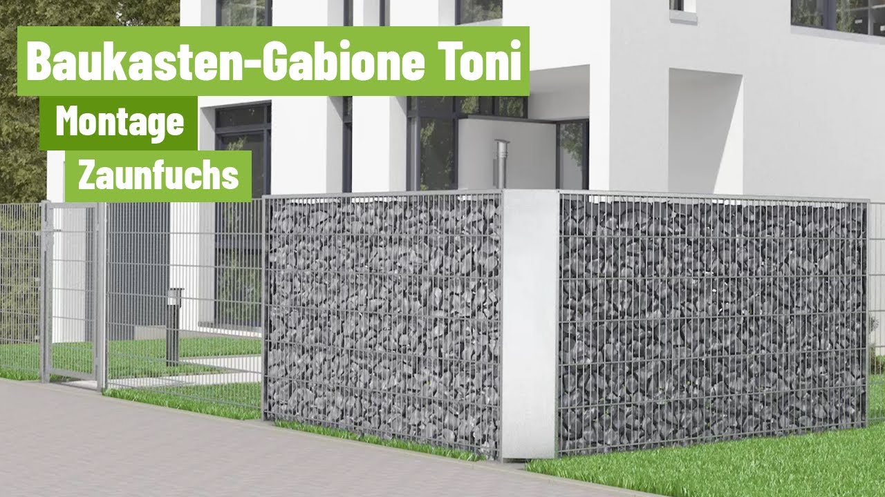 Zaunfuchs.de - Montagevideo Baukasten-Gabione Toni