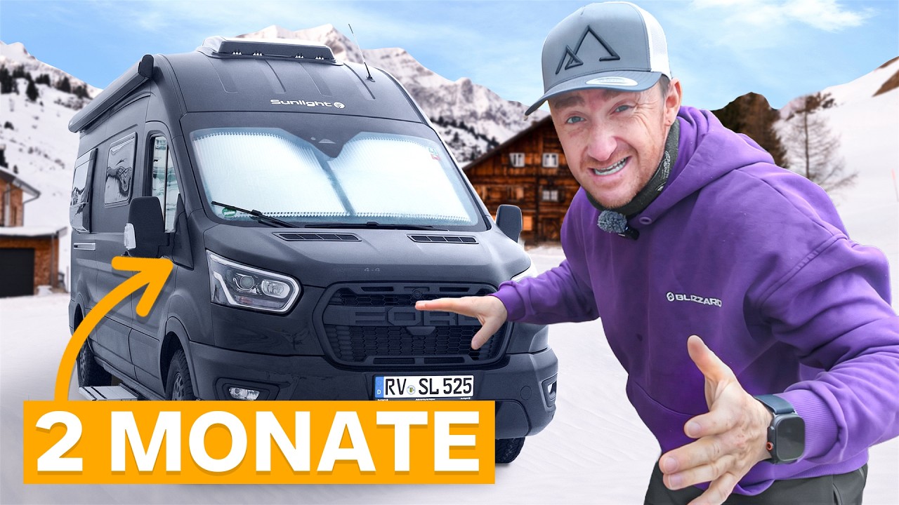 Mein verrücktester Ski-Winter: Wohnen im Camper direkt an der Piste