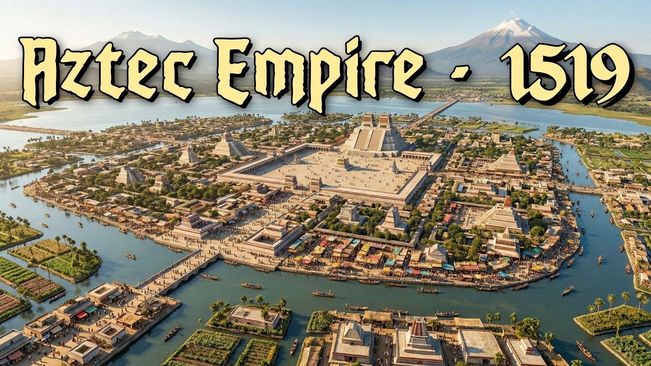 Tenochtitlan 1519: The Lost Venice of the Americas (AI Reconstruction)