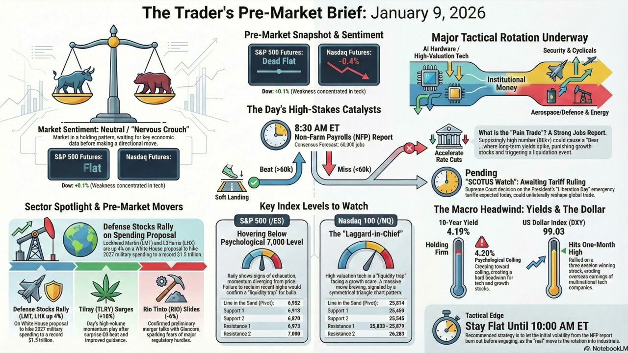 NFP Jobs Shock: Why a BEAT Could Crash the Nasdaq | Jan 9#stockmarket #nfp #investing
