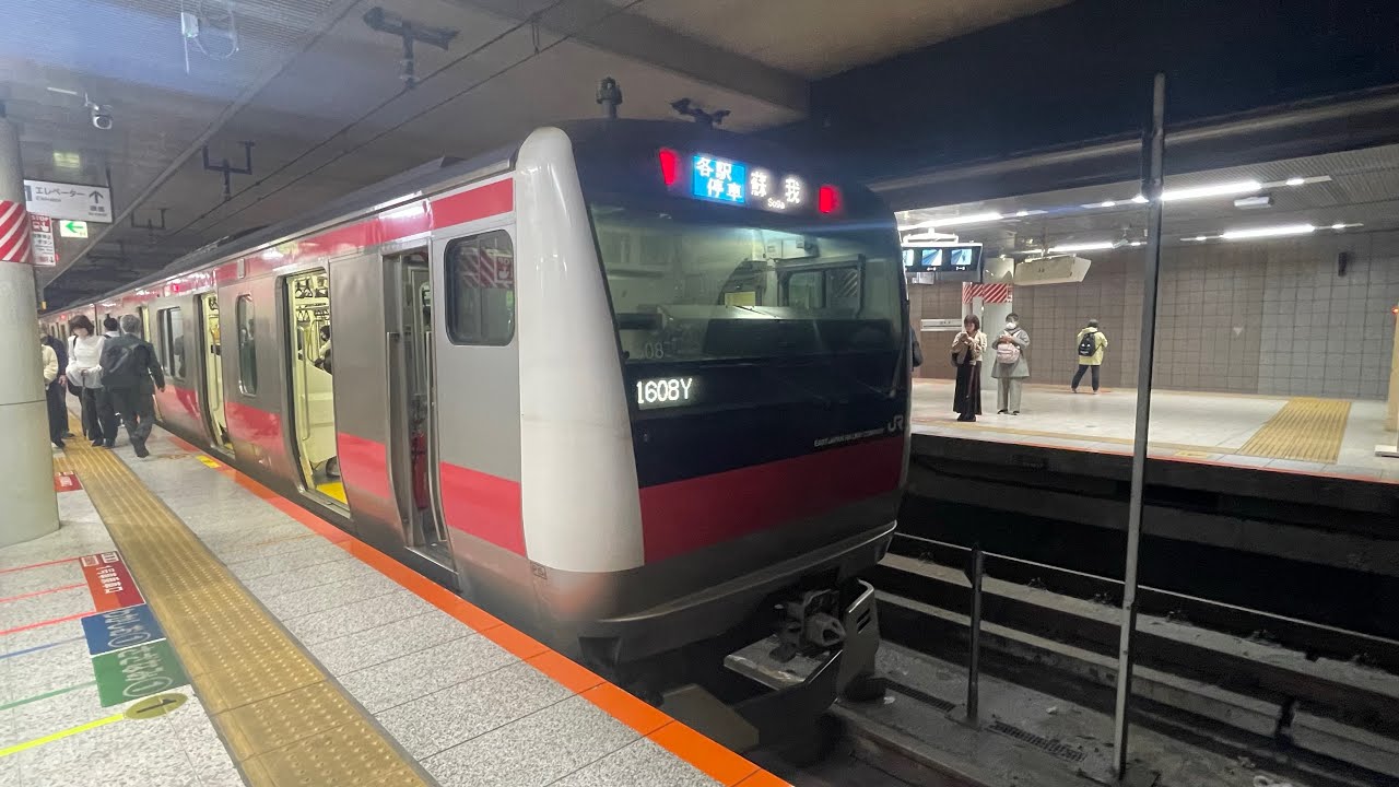 【前面展望】京葉線 女性運転士2名乗務 E233系5000番台 海浜幕張→東京