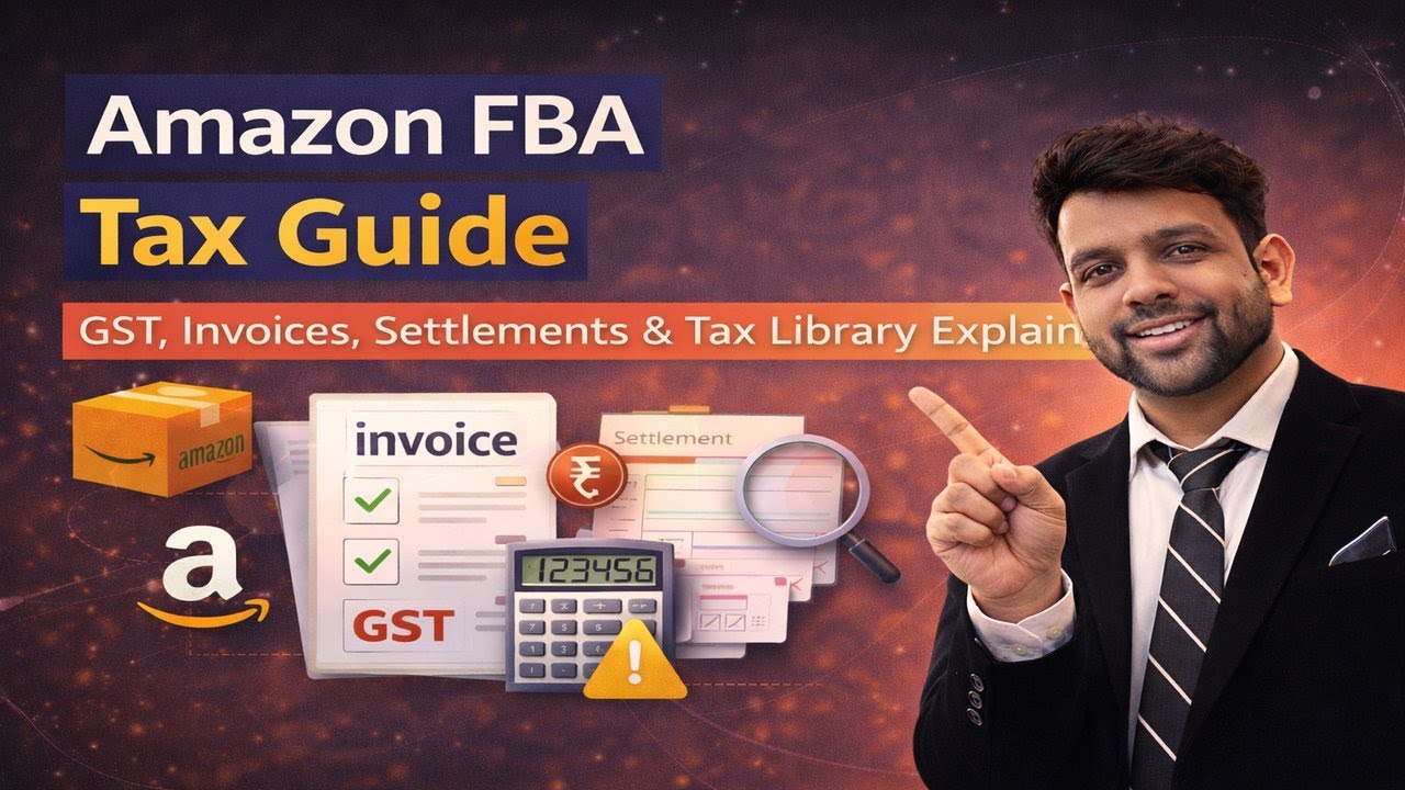E-Commerce GST Explained for Sellers | Amazon GST Reports, TCS, Invoice & Tax Library Full Guide