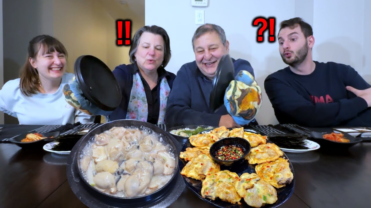 쿠쿠 밥솥보다 한국 솥으로 만든 밥이 맛있다는 캐나다 가족에게 굴솥밥과 굴전 해드렸더니.. 한국인 입맛으로 바뀐 캐나다가족