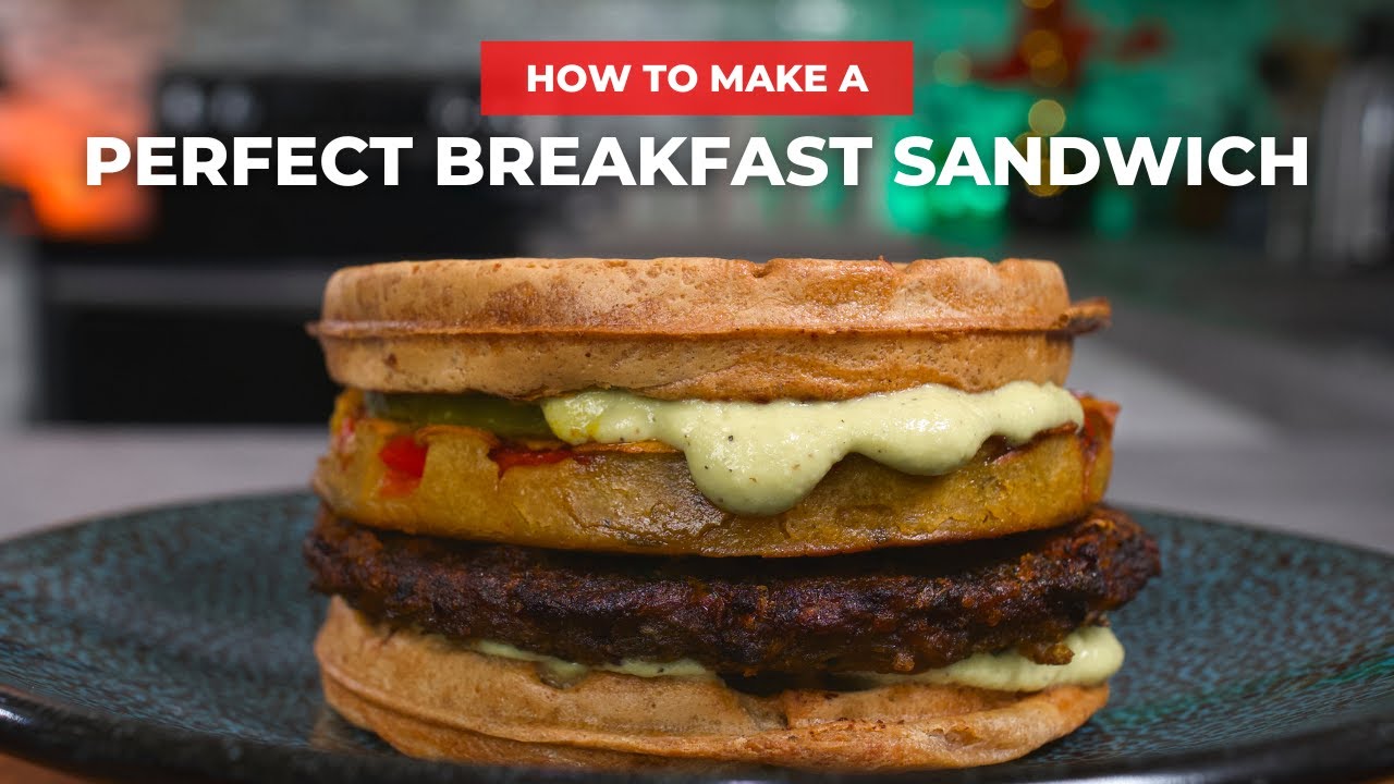 The ULTIMATE BREAKFAST WAFFLE SANDWICH