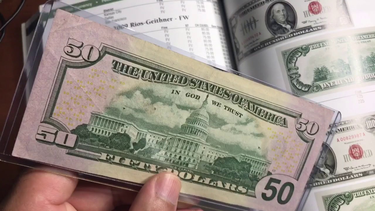 ✨ VALOR DE LOS BILLETES DE $50 DÓLARES CON ESTRELLA ✨
