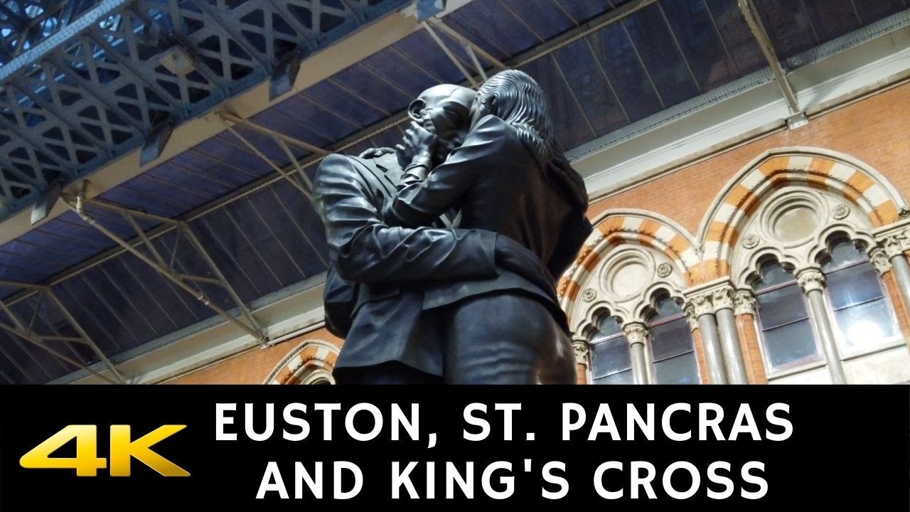 4K London Walk - Euston to King's Cross walk during Lockdown - Slow TV