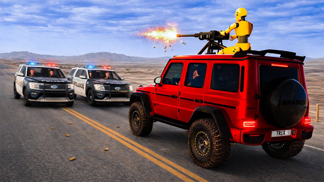 PRISON ESCAPE GONE WRONG! 🚨 Insane Police Chase & Brutal Crashes | BeamNG.drive