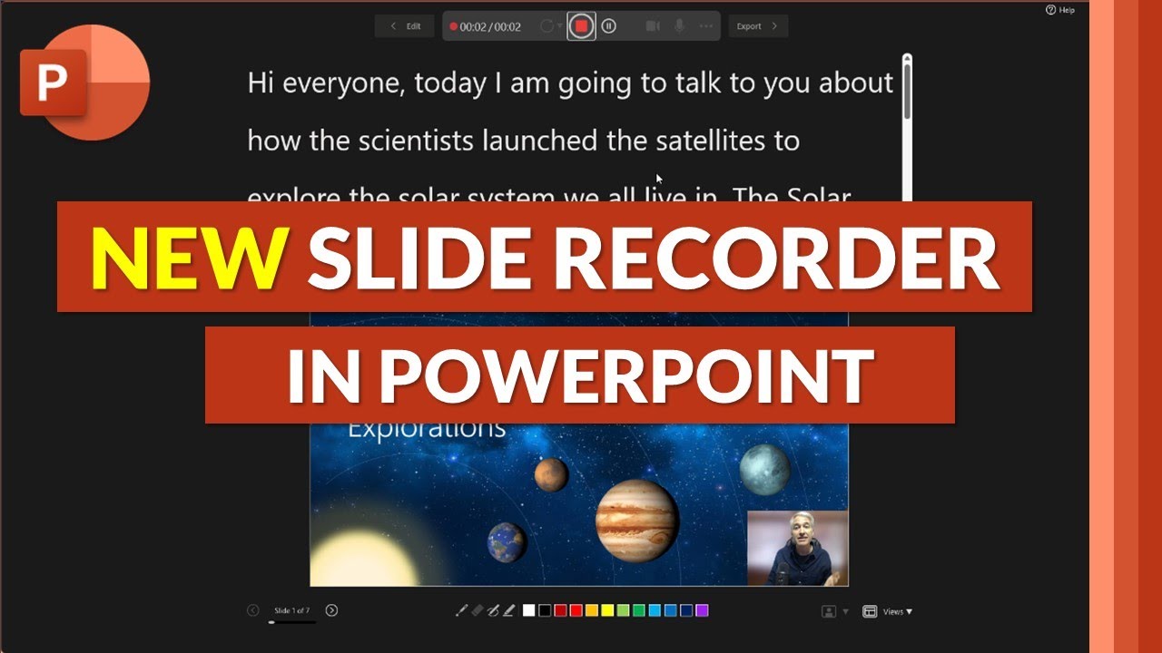 How to use the NEW PowerPoint slide recording feature