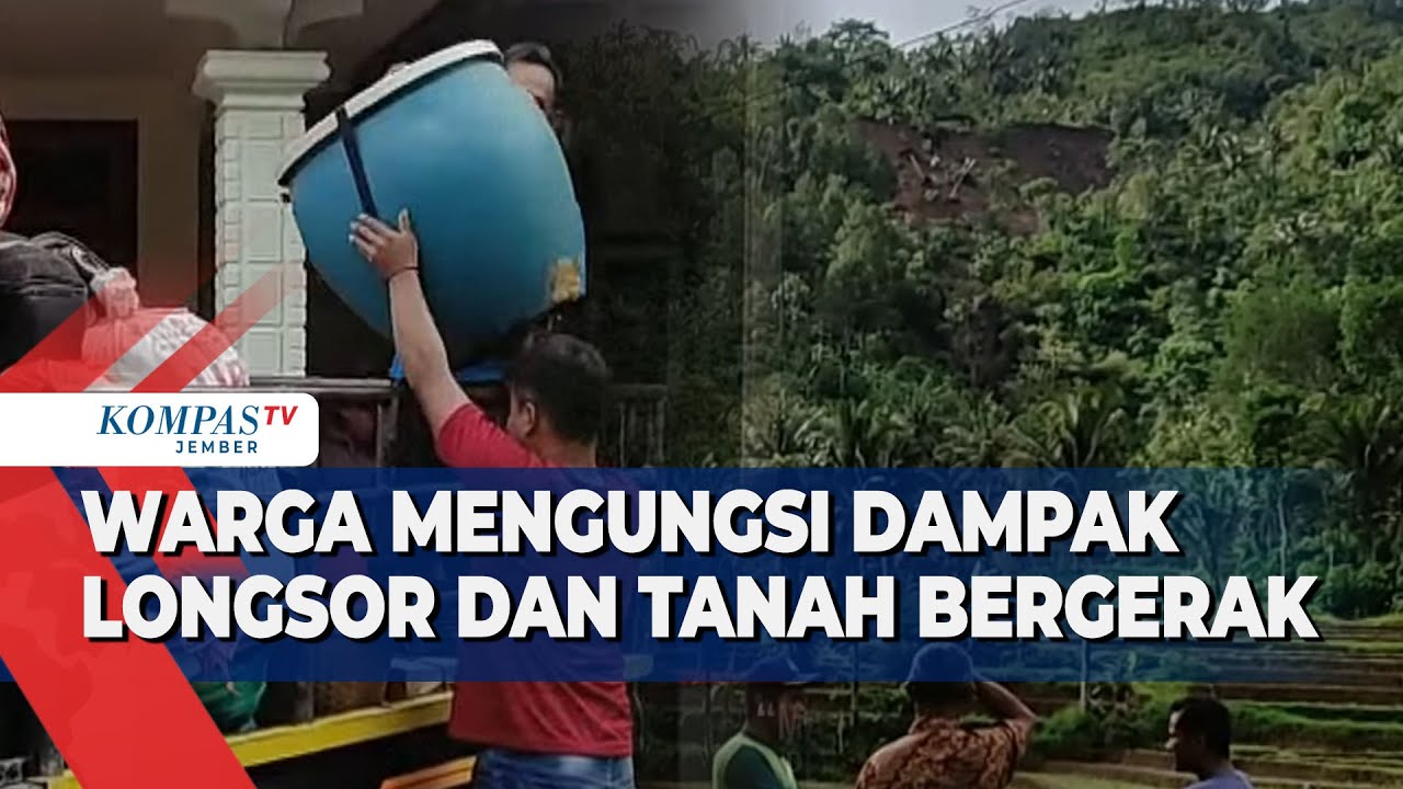 Warga di Trenggalek Mengungsi Dampak Longsor dan Tanah Bergerak